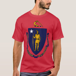 Camiseta A Comunidade da Bandeira de Massachusetts