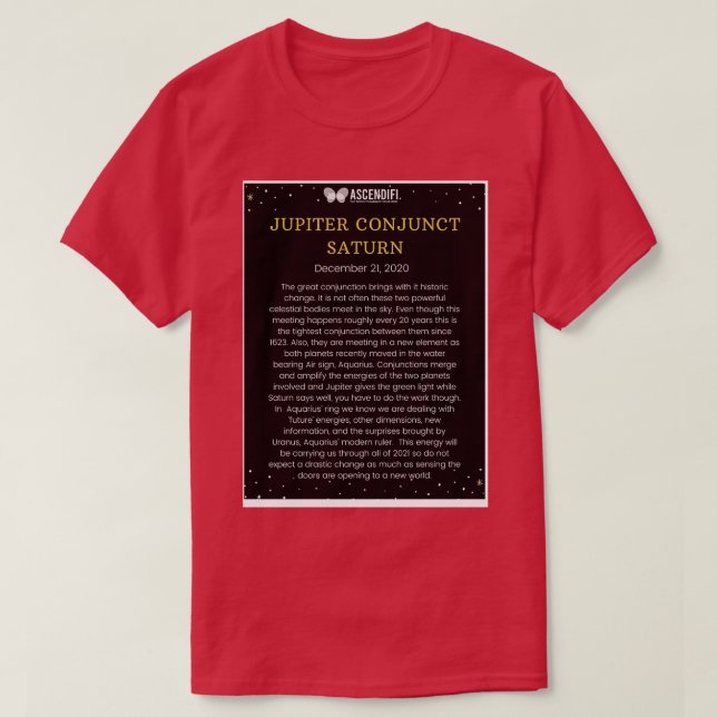 Camiseta A Conjunção do Excelente 2020 1 (Frente do Design)