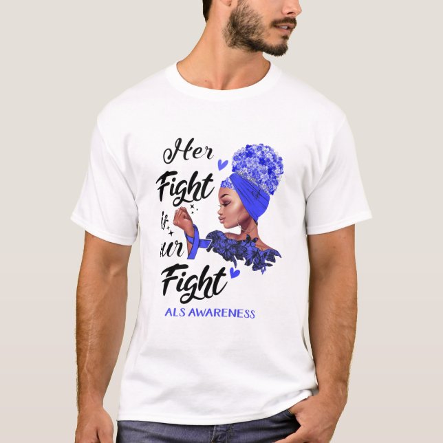Camiseta A consciência ALS é a nossa luta (Frente)