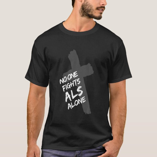 Camiseta A Consciência Als Mostra Apoio Ao Amor Fé Para Dev (Frente)
