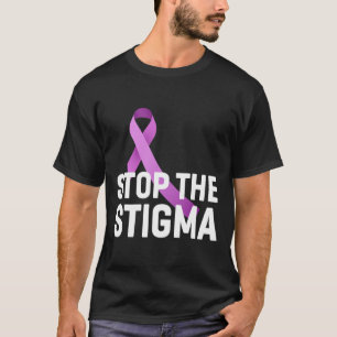 Camiseta A Consciência da fita roxa do Vício Final do Estig