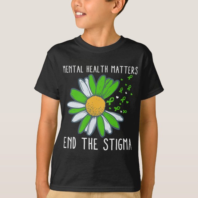 Camiseta A Consciência da Saúde Mental do Estigma 1 (Frente)