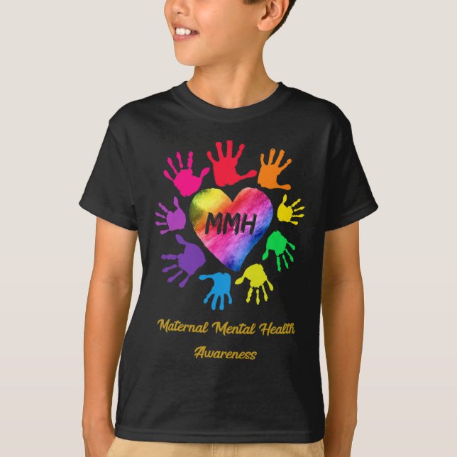 Camiseta A Consciência da Saúde Mental Materna Manda Presen (Frente)