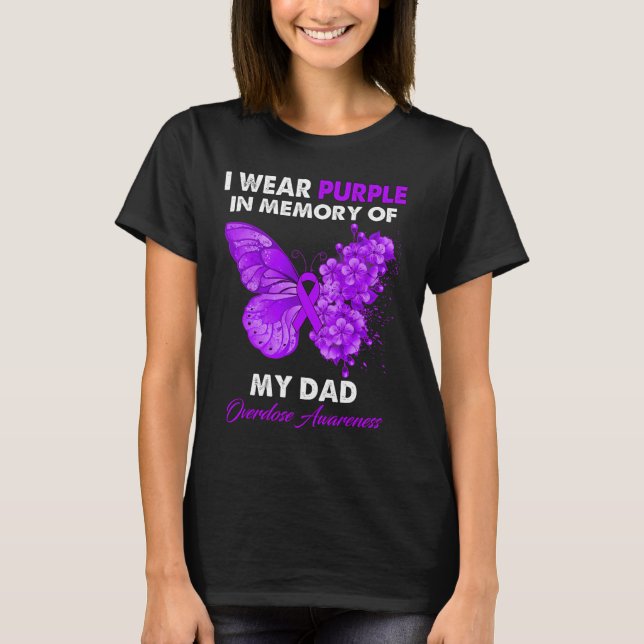 Camiseta A Consciência Da Sobredosagem Da Borboleta Eu Vist (Frente)