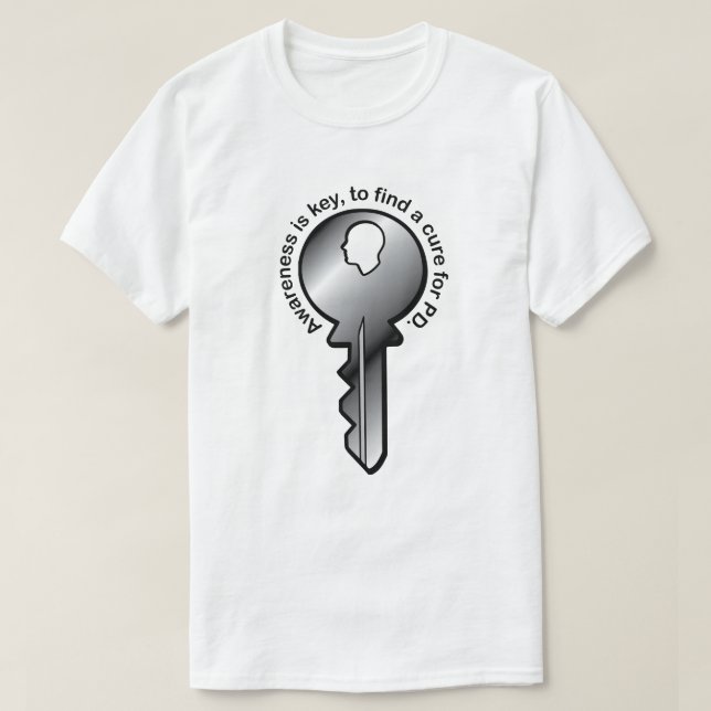 Camiseta A consciência de Parkinson é fundamental (Frente do Design)