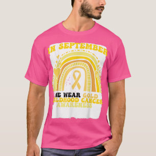 Camiseta A Consciência Do Cancer Arco-Íris Em Setembro Nós