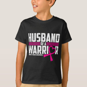 Camiseta A Consciência Do Cancer Da Mama Marido Do Guerreir