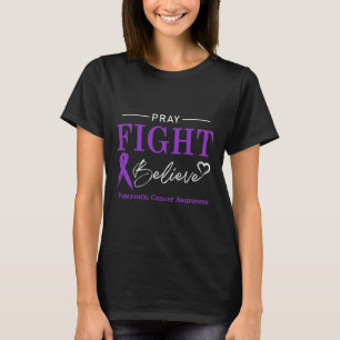 Camiseta A consciência do câncer de pâncreas luta contra a