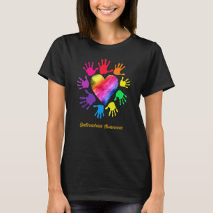 Camiseta A Consciência Gastroschisis Mãos Gastroschisis