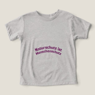 Camiseta A conservação da natureza é proteção humana (alemã
