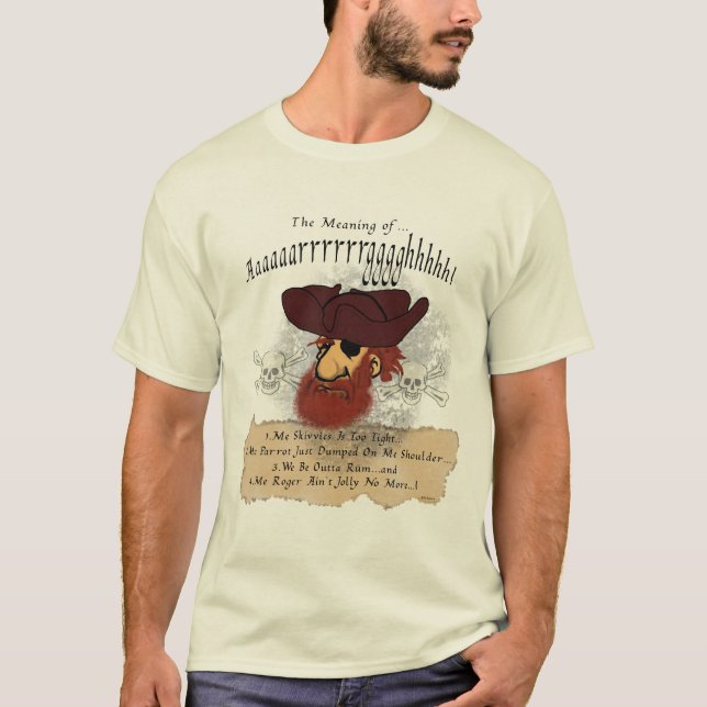 Camiseta A consternação do pirata (Frente)