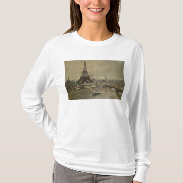 Camiseta A construção da torre Eiffel (Frente)