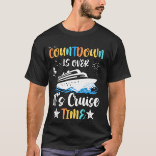 Camiseta A contagem regressiva está acima do tempo de cruze