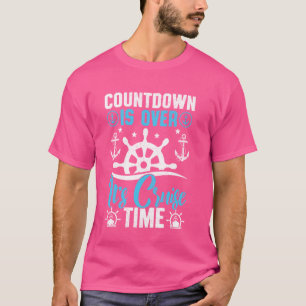 Camiseta A contagem regressiva está acima do tempo de cruze