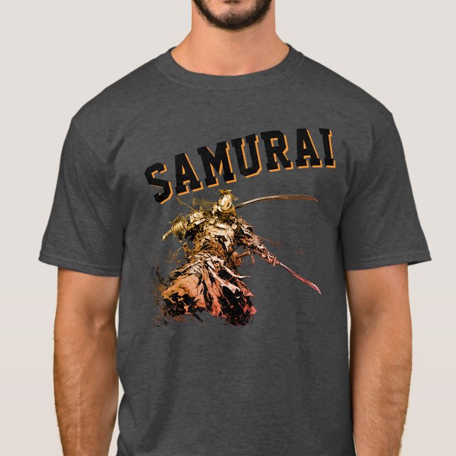 Camiseta A cool, nostalgic version of a Japanese samurai (Criador carregado)