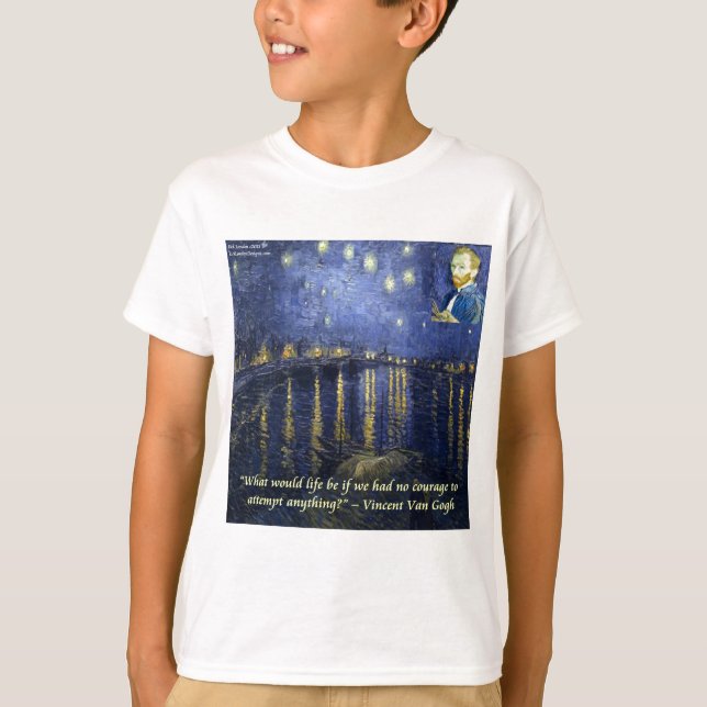 Camiseta A coragem de Van Gogh (Frente)