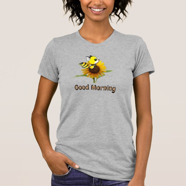 Camiseta a cores para cinzas para visto feminino (Frente)