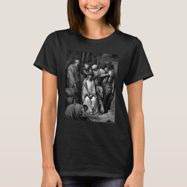 Camiseta A Coroa de Thorns Gustave Dore Arte Bíblica (Frente)