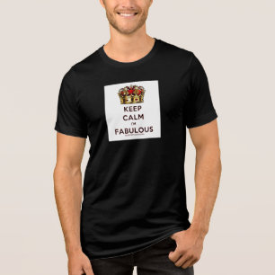 Camiseta A coroa dourada vermelha fabulosa calma da Slipper
