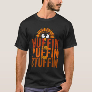 Camiseta A Corrida De Ação De Graças Da Turquia Trot Huffin