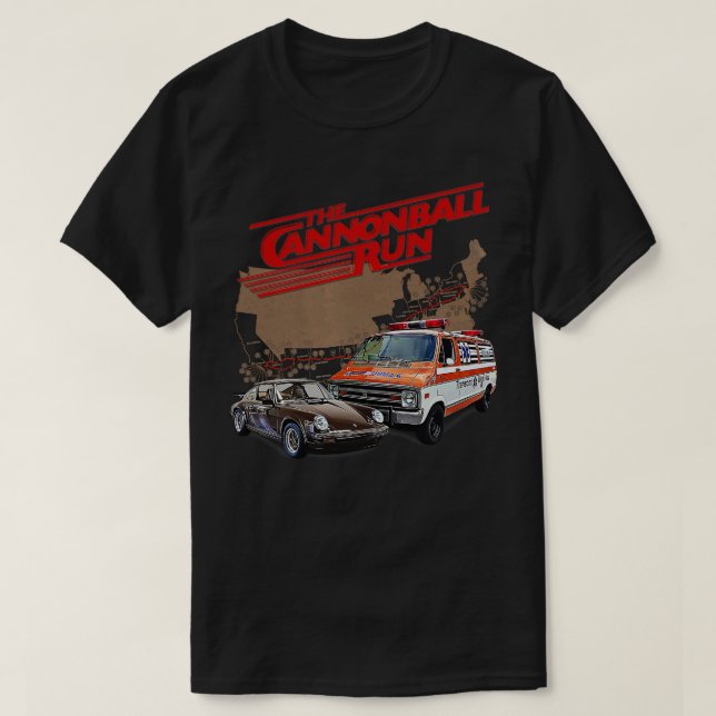 Camiseta A Corrida do Cannonball (Frente do Design)