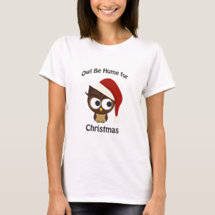 Camiseta A coruja seja home para o Natal!