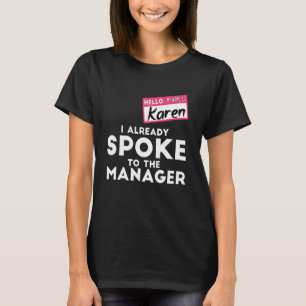 Camiseta A Costume De Karen Halloween Que Já Falei Com O Ho