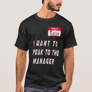 Camiseta A Costume De Karen Halloween Que Quero Falar Com O