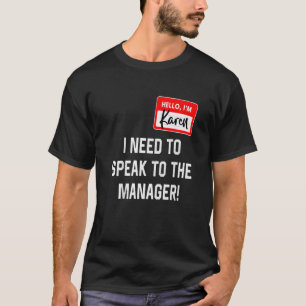 Camiseta A Costume De Karen Halloween Que Quero Falar Com O