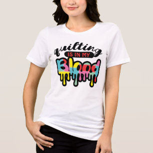 Camiseta A costura de colchas é meu sangue pingando