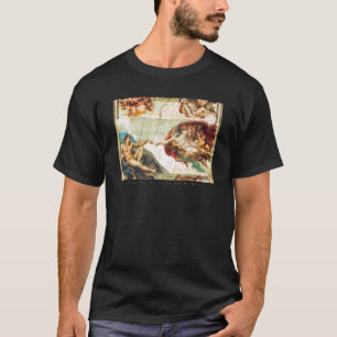 Camiseta A Criação Da Capela Sistina Adam Michelangelo P