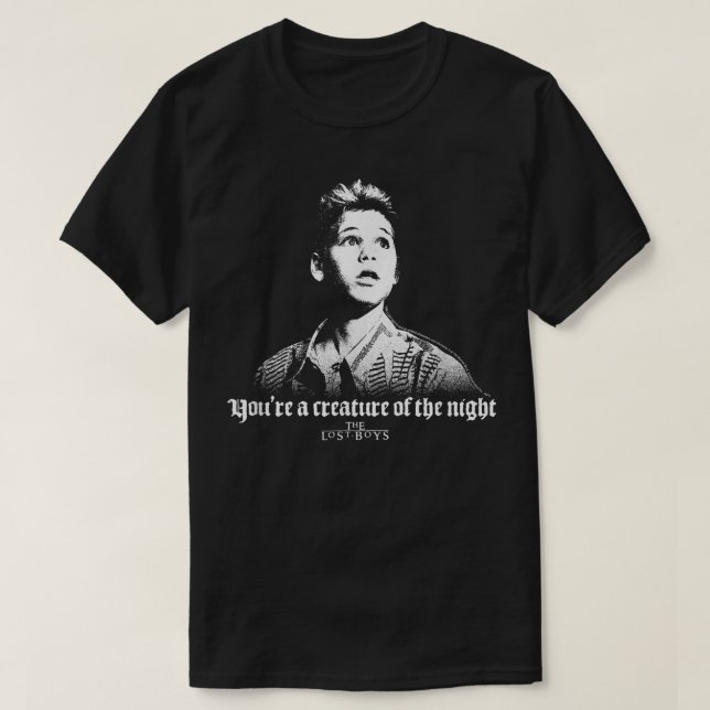 Camiseta A Criatura dos Meninos Perdidos da Noite (Frente do Design)