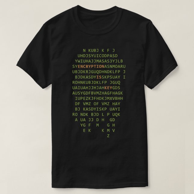 Camiseta A Criptografia De Hacker Do Cientista De Computado (Frente do Design)