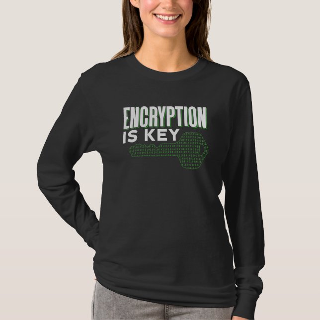 Camiseta A Criptografia É Fundamental Frases Código Program (Frente)