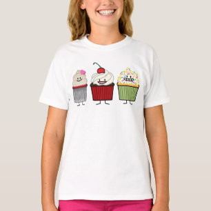 Camiseta A crosta de gelo da família do cupcake polvilha o