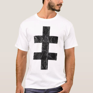 Camiseta A Cruz de Lorena (preto-vintage)