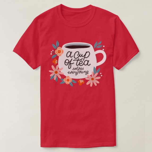 Camiseta A Cup Of Tea 5 (Frente do Design)