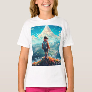 Camiseta A Cúpula em Sua Alma Anime Hiker Girl