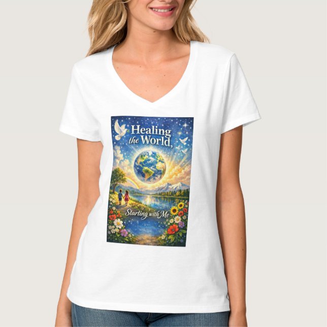 Camiseta A Cura Começa Comigo (Frente)
