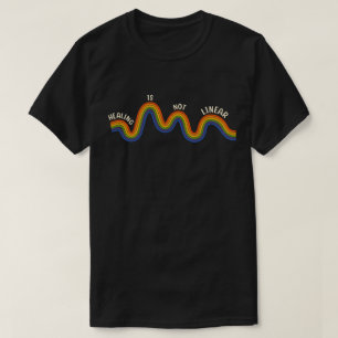 Camiseta 'A Cura Não é Linear' Terapeuta e Psicólogo