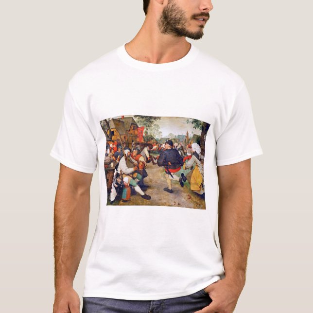 Camiseta A dança camponesa, Pieter Bruegel (Frente)