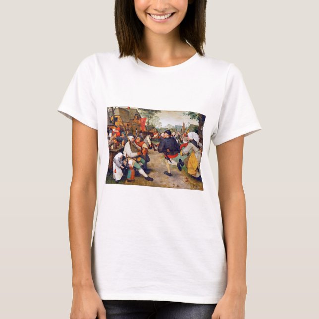 Camiseta A dança camponesa, Pieter Bruegel (Frente)