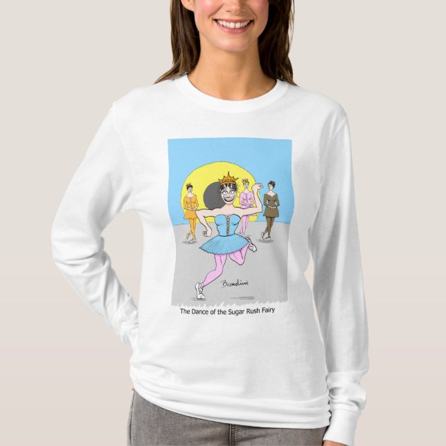 Camiseta A dança da Fada de Corrida do Açúcar (Frente)