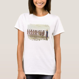 Camiseta A dança de guerra dos insulares de Caroline,