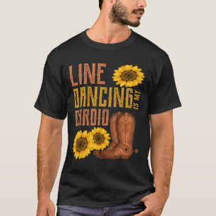 Camiseta A Dança De Linha É O Meu Estilo De Cardio Folk Wes