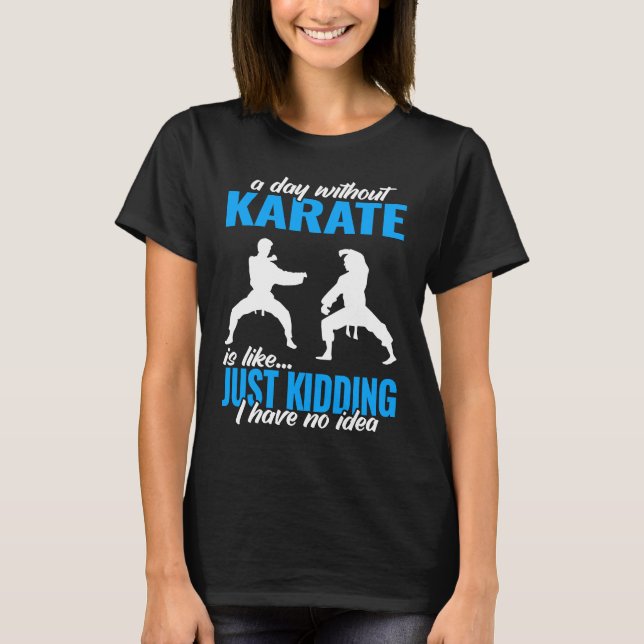 Camiseta a day without karate fighter for men martial karat (Frente)