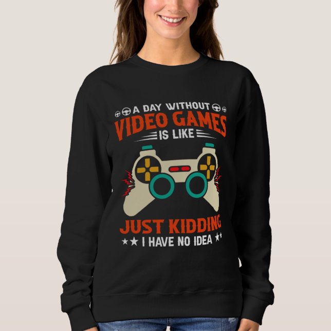 Camiseta A Day Without Video Games  Video Gamer  1 (Frente)