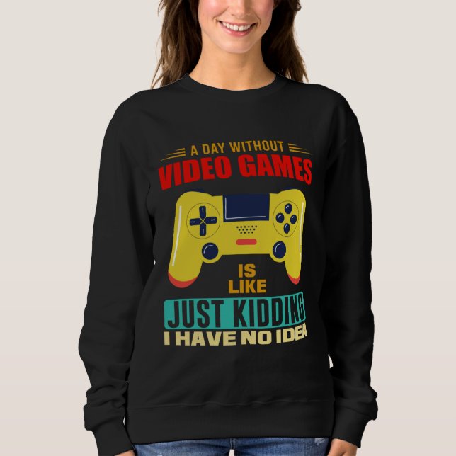 Camiseta A Day Without Video Games  Video Gamer  17 (Frente)