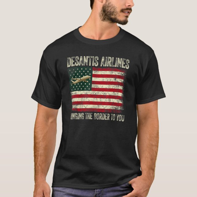 Camiseta A De Santis Airlines Oferece Engraçada De Santis A (Frente)
