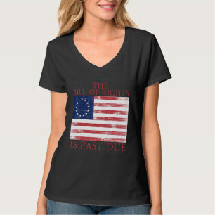 Camiseta A Declaração de Direitos Está Atrasada Bandeira do